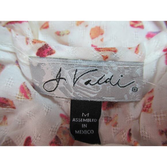 J Valdi Dress Womens Size Medium Cream Swimsuit Cover Up Coastal Resort Wear NWT - Picture 2 of 8